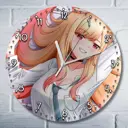 Настенные часы круглые 27 см Бруталити аниме My Dress-Up Darling - 3555 цвет черный
