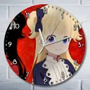 Настенные часы круглые 27 см Бруталити аниме Shadows House 2 - 3518 цвет черный