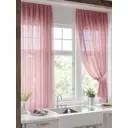 Тюль на ленте At Home Фиртенрис 150x180 см вуаль цвет розовый AA930776