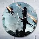Настенные часы круглые 27 см Бруталити игры Mass Effect 3 - 4367 цвет черный