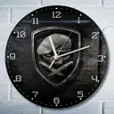 Настенные часы круглые 27 см Бруталити игры Medal of Honor Airborne 4741 цвет черный