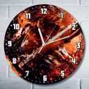 Настенные часы круглые 27 см Бруталити игры Metal Gear Rising Revengeance - 6623 цвет черный