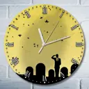 Настенные часы круглые 27 см Бруталити игры Metal Gear Solid 4 5151 цвет черный