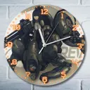 Настенные часы круглые 27 см Бруталити игры Metal Gear Solid 4 5154 цвет черный