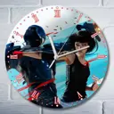 Настенные часы круглые 27 см Бруталити игры Mirror's Edge Catalyst - 6134 цвет черный