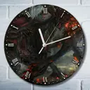 Настенные часы круглые 27 см Бруталити игры Monster Hunter World 5006 цвет черный