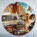 Настенные часы круглые 27 см Бруталити Игры Motorstorm 2916 цвет черный