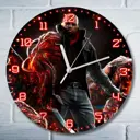 Настенные часы круглые 27 см Бруталити игры Prototype 5106 цвет черный