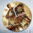 Настенные часы круглые 27 см Бруталити игры Recore 4987 цвет черный