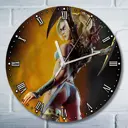 Настенные часы круглые 27 см Бруталити игры Sacred 3 4764 цвет черный