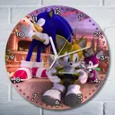 Настенные часы круглые 27 см Бруталити игры Sonic Unleashed - 6171 цвет черный