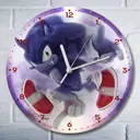 Настенные часы круглые 27 см Бруталити игры Sonic Unleashed - 6174 цвет черный