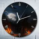 Настенные часы круглые 27 см Бруталити игры The Evil Within 4922 цвет черный