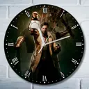 Настенные часы круглые 27 см Бруталити игры The Evil Within 4920 цвет черный