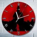 Настенные часы круглые 27 см Бруталити игры The Evil Within 4921 цвет черный