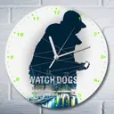 Настенные часы круглые 27 см Бруталити Игры Watch Dogs - 6101 цвет черный