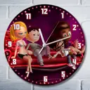 Настенные часы круглые 27 см Бруталити игры We Dare - 6550 цвет черный