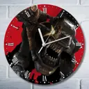 Настенные часы круглые 27 см Бруталити игры Wolfenstein The New Order Wolfenstein the Old Blood - 4415 цвет черный