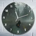 Настенные часы круглые 27 см Бруталити Игры Жизнь после - 2345 цвет черный