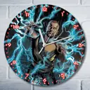 Настенные часы круглые 27 см Бруталити игры Дурная Репутация 2 - 6165 цвет черный