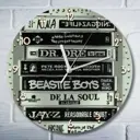 Настенные часы круглые 27 см Бруталити музыка - 2093 цвет черный