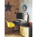 Настенные часы круглые 27 см Бруталити музыка - 2000 цвет черный