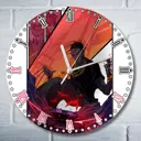 Настенные часы круглые 27 см Бруталити музыка - 1132 цвет черный