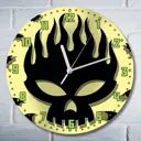 Настенные часы круглые 27 см Бруталити музыка The offspring - 3836 цвет черный