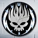 Настенные часы круглые 27 см Бруталити музыка The offspring - 3833 цвет черный