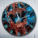 Настенные часы круглые 27 см Бруталити музыка Металлика - 1121 цвет черный