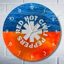 Настенные часы круглые 27 см Бруталити музыка рок rhcp red hot chili peppers рхцп - 3197 цвет черный