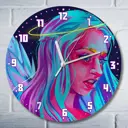 Настенные часы круглые 27 см Бруталити сериалы Euphoria - 3932 цвет черный