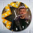 Настенные часы круглые 27 см Бруталити сериалы Guida Astrologica per Cuori Infranti - 3964 цвет черный