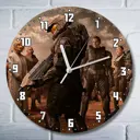 Настенные часы круглые 27 см Бруталити сериалы Halo - 3959 цвет черный