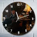 Настенные часы круглые 27 см Бруталити сериалы Peaky Blinders - 4024 цвет черный