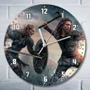 Настенные часы круглые 27 см Бруталити сериалы Vikings Valhalla - 3984 цвет черный