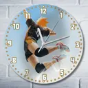 Настенные часы круглые 27 см Бруталити Спорт - 1266 цвет черный