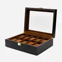 Декоративная шкатулка Clox W41-K 20x8 см цвет черный