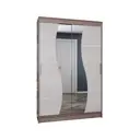 Шкаф-купе Эра 200x126x59 см ЛДСП цвет ясень шимо светлый/ясень шимо темный