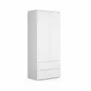 Шкаф распашной A-a mebel 90x204x50 см 2 створчатый с полками ЛДСП цвет белый