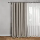 Штора на ленте Inspire Pharell 140x280 см цвет бежевый Trench 5