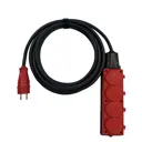 Удлинитель-шнур Itok i-connect-color-SU-KG-315-4-54-5-red 4 розетки с заземлением 3x1.5 мм 5 м 3500 Вт цвет красный