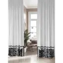 Комплект штор на ленте At Home Розанлинс 150x280 см репс цвет серый/черный AA539001