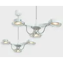 Люстра подвесная светодиодная Italline Sld 075p3 white 4 м² теплый белый (желтый) свет цвет белый
