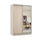 Шкаф-купе Би-Мебель 220x100x60 см 4 полки ЛДСП цвет белый