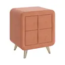 Тумба прикроватная Mebelson 48x58x37 см 2 ящика ЛДСП цвет оранжевый