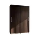 Шкаф-купе Мк Стиль 217.20x150x59.80 см 3 полки ЛДСП цвет коричневый