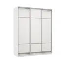 Шкаф-купе Би-Мебель 220x180x45 см 5 полок ЛДСП цвет белый
