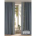 Комплект штор на ленте At Home Тенвирс 150x260 см блэкаут цвет оранжевый/голубой/золотой AA950880