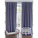 Комплект штор на ленте At Home Хайм 145x260 см блэкаут цвет голубой/черный AA950078